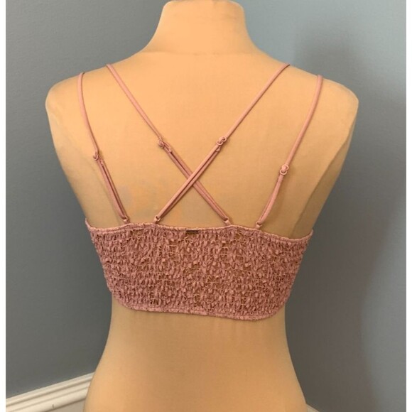 Victoria's Secret PINK Bra Set Womens L Lace Bralette Plunge V-Neck Pullover - Picture 5 of 9